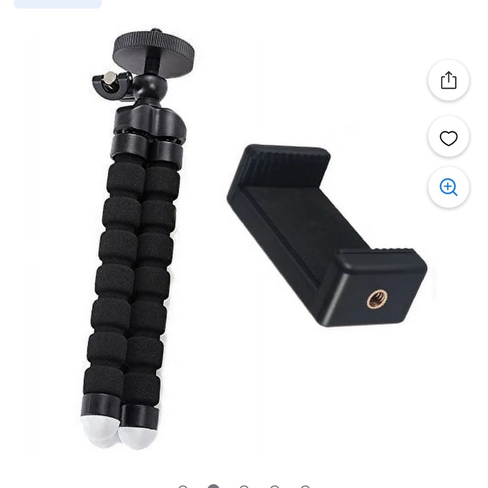 6.5" inch Flexible Tripod With Universal Mount for Smartphones